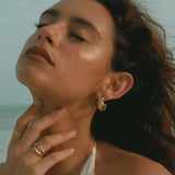 Lava Hoop Earrings - Gold - Aaria London