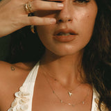 Tilcara Drops Necklace - Solid Gold - Aaria London