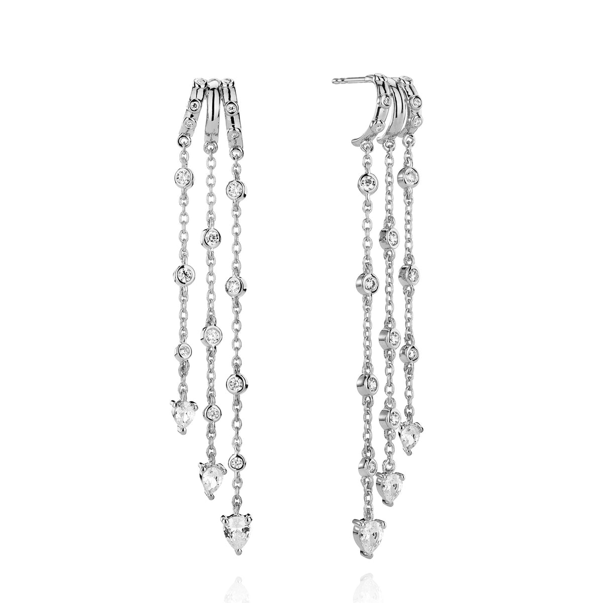 Alta Illusion Earrings - Solid Gold / Diamond