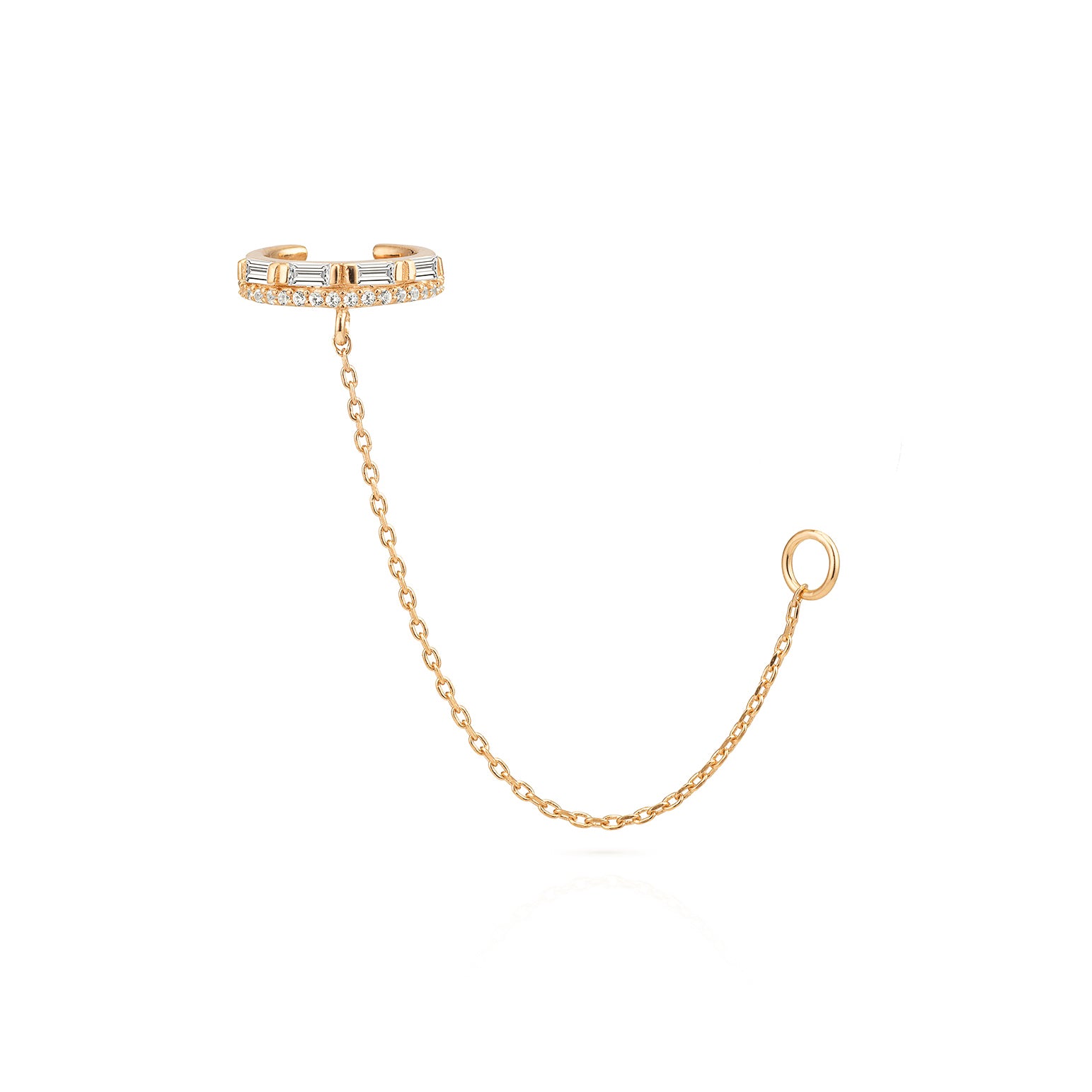 Anora Chain Cuff White Sapphire