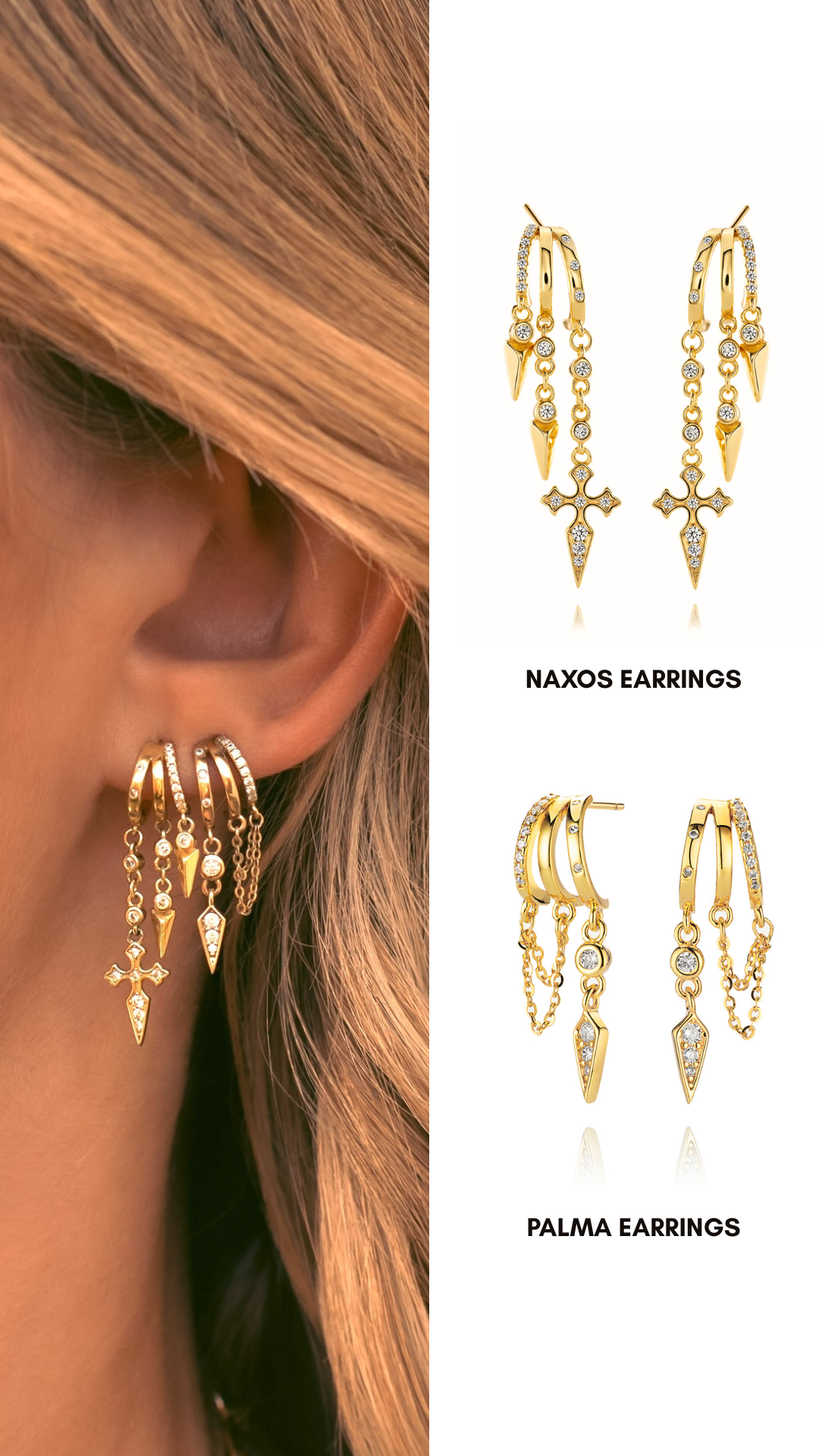 Naxos Earring Stack