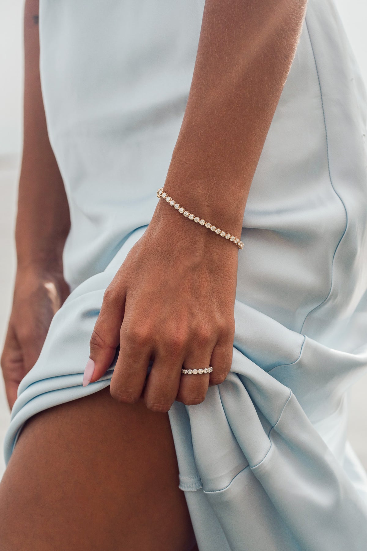Classic Diamond Tennis Bracelet - Solid Gold