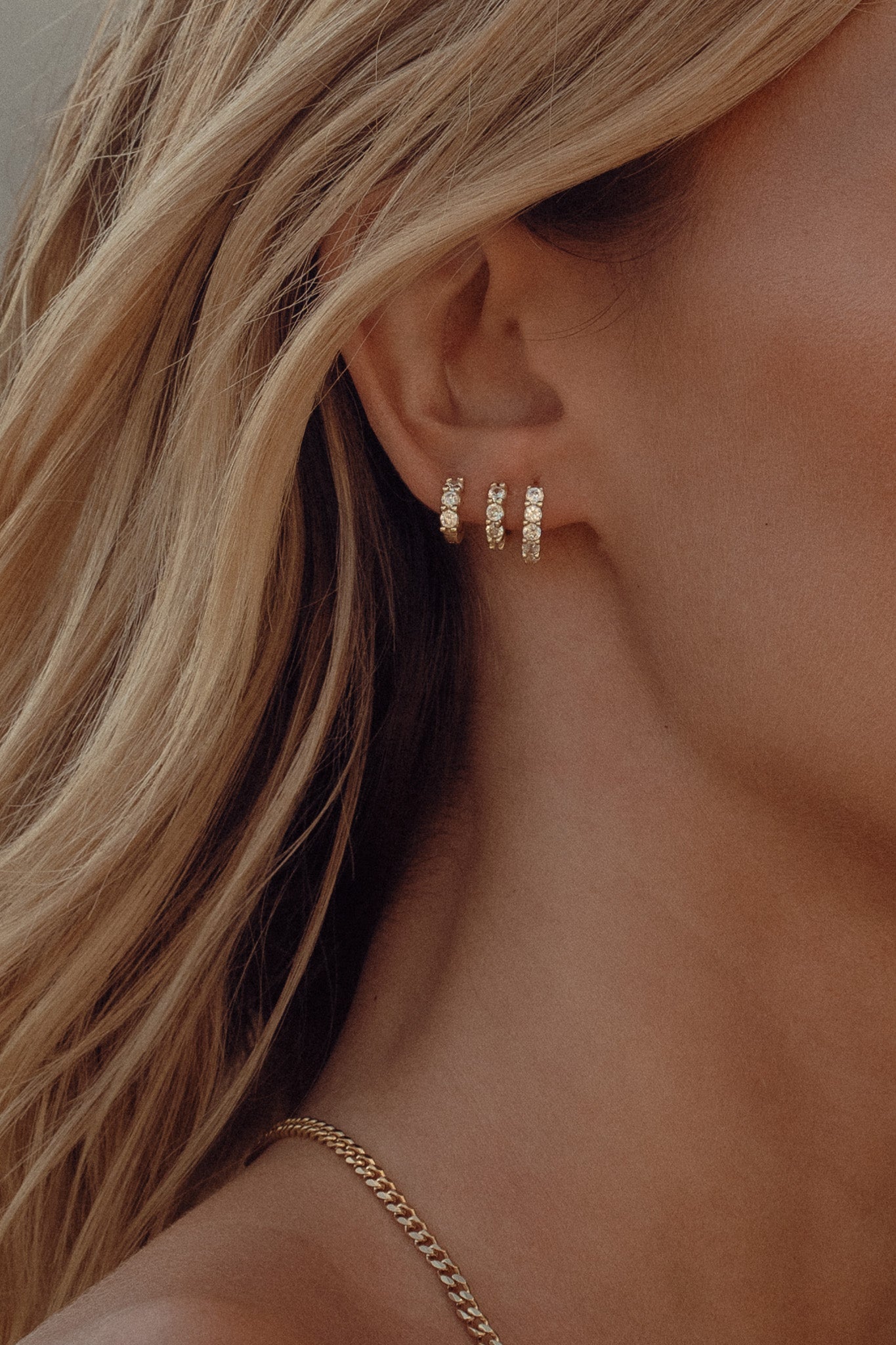 Maya Spike and Skye Hoop Earring - Silver - Aaria London