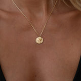 Snake Coin Necklace - Silver - Aaria London