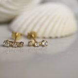 Santiago Stud Earrings - Gold - Aaria London