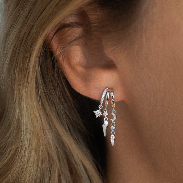 Mini Nyx Earrings - Silver
