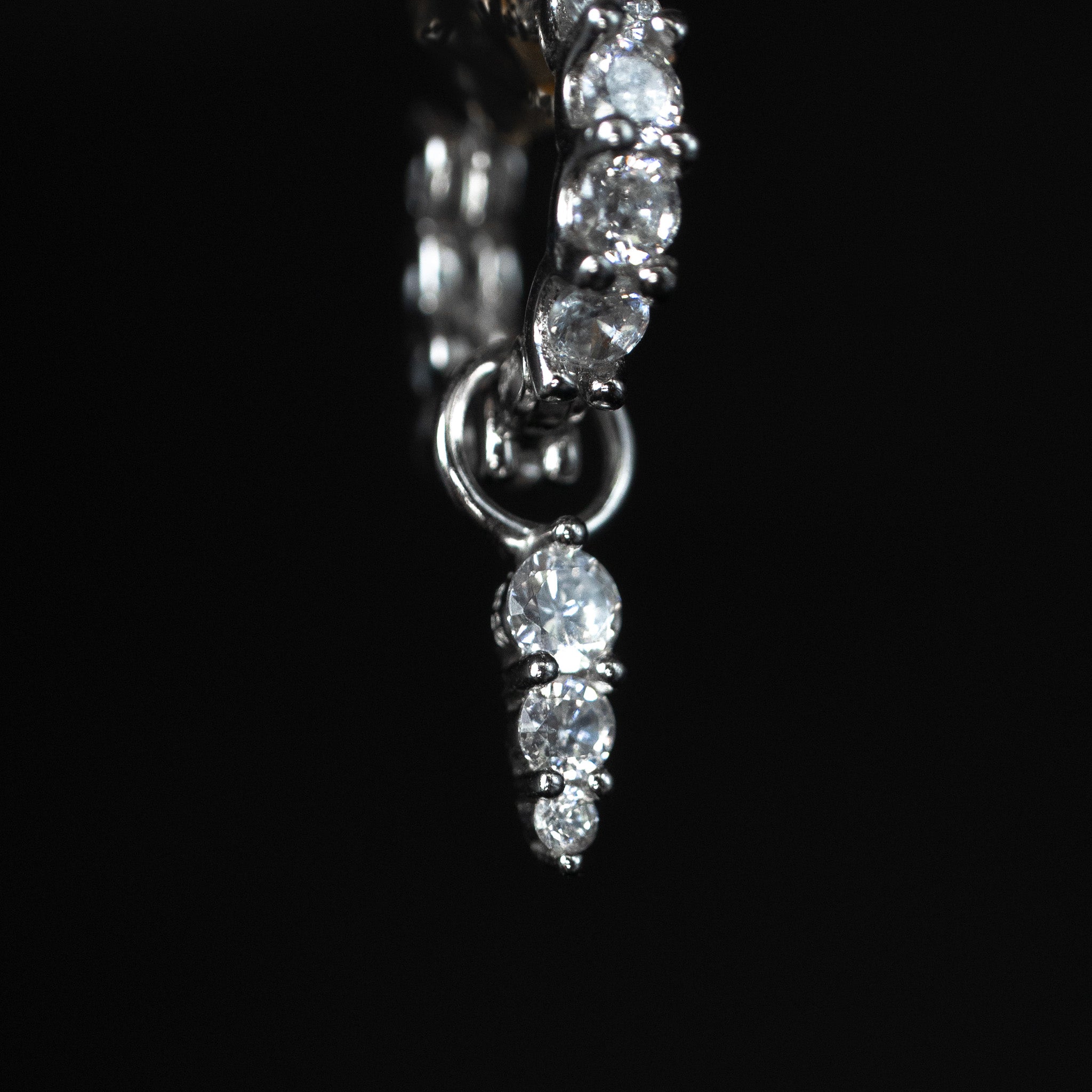 Maya Spike and Skye Hoop Earring - Silver - Aaria London