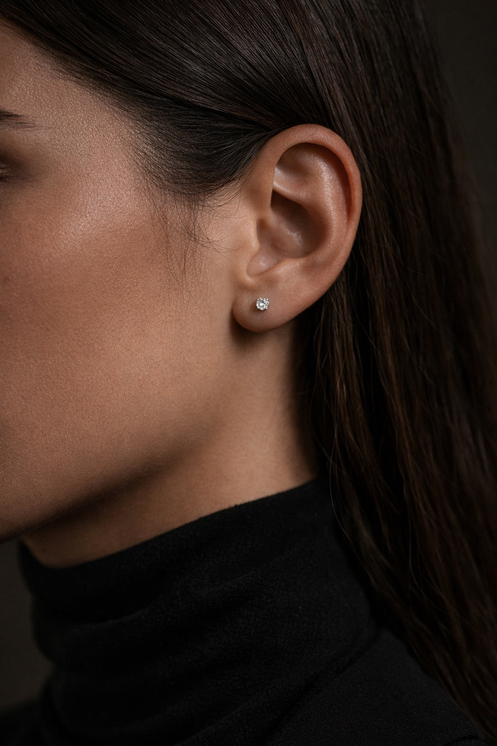 Solo Studs - Silver 4mm