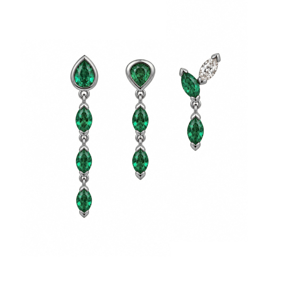 Klea + Roma + Alma Emerald Stack