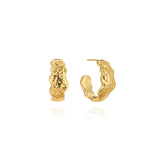Lava Hoop Earrings - Gold - Aaria London