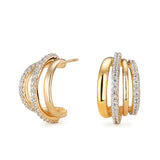 Mallorca Triple Demi Hoop Earrings