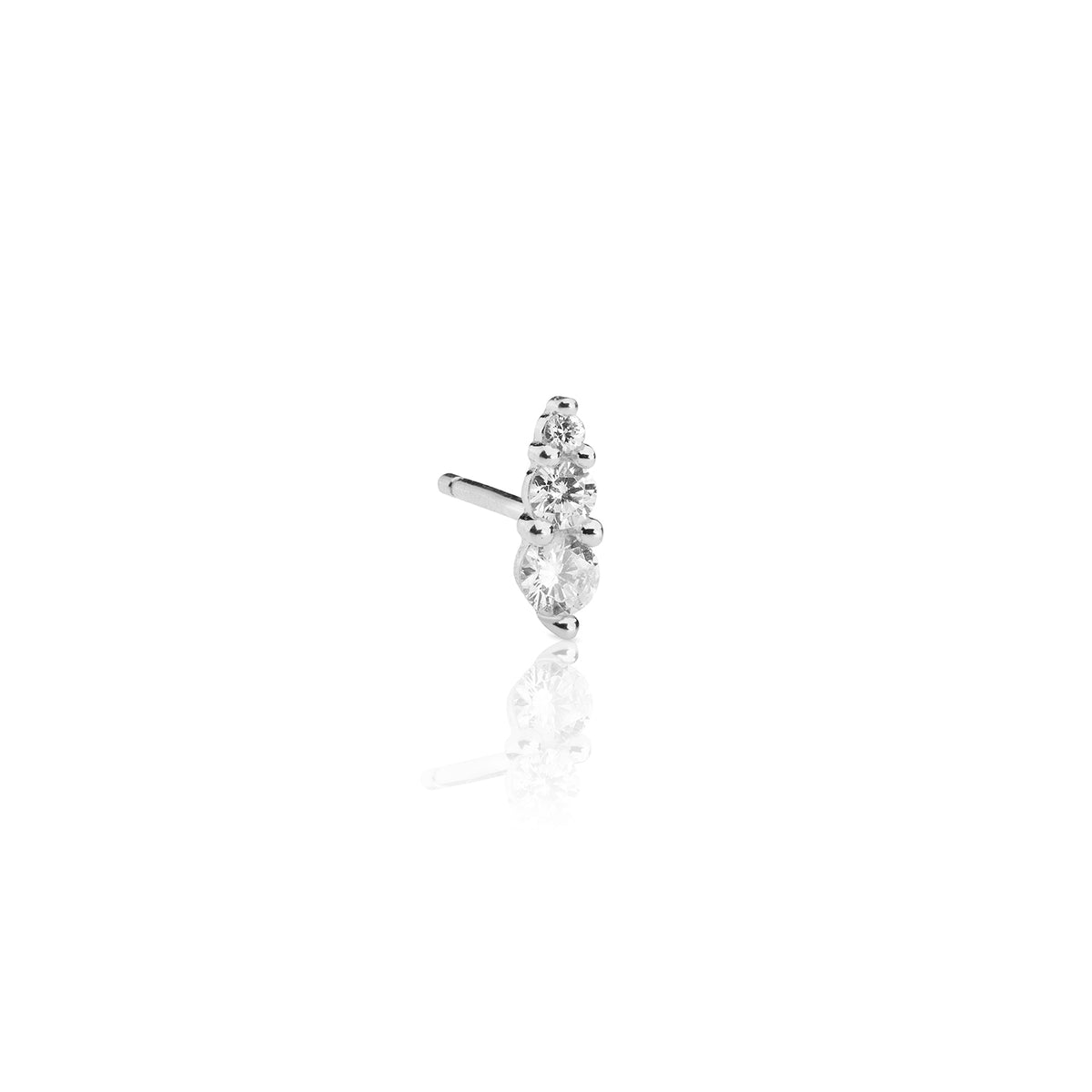 Maya Spike Silver Stud 2