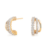 Menorca Triple Demi Hoop Earrings