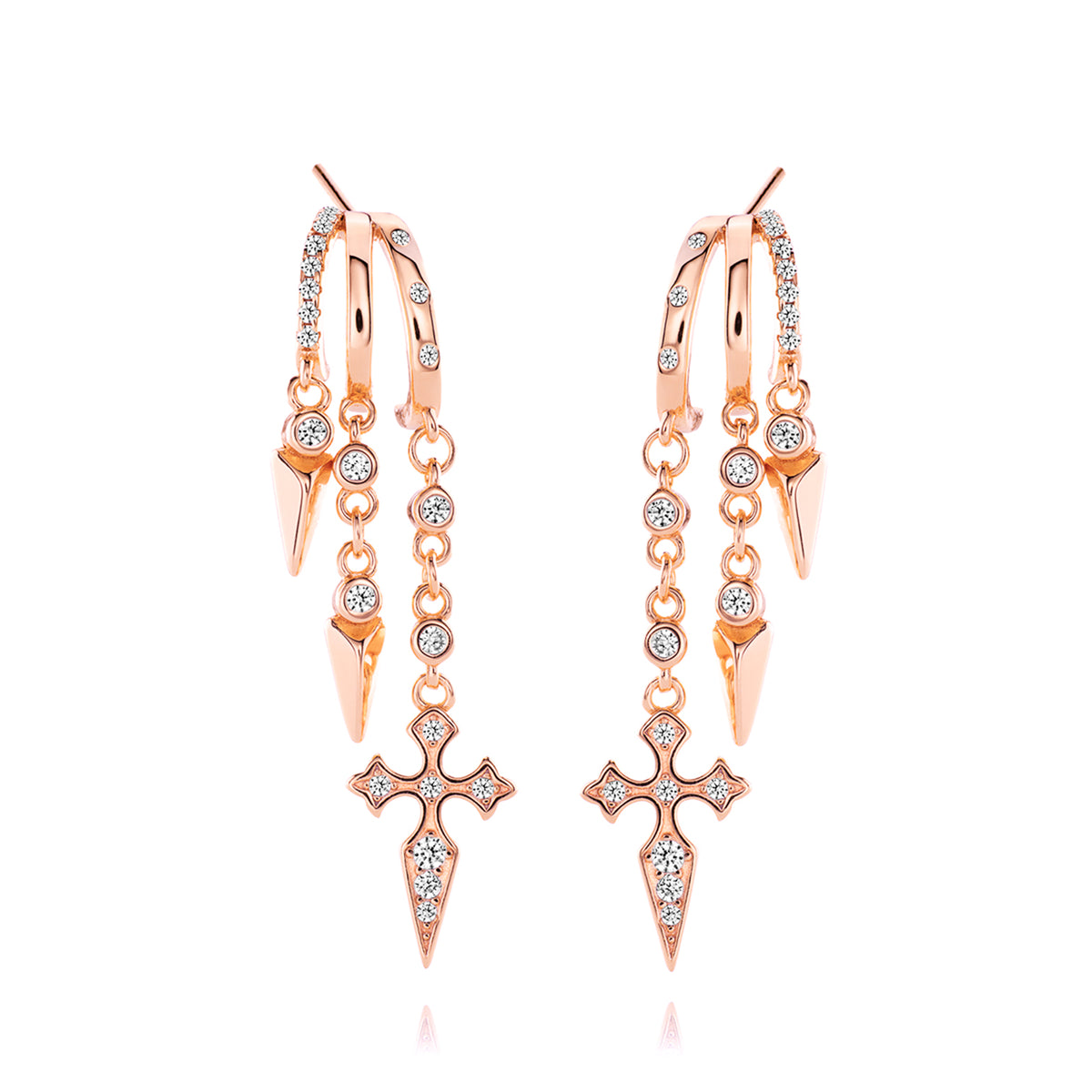 Naxos Cross Illusion Earrings