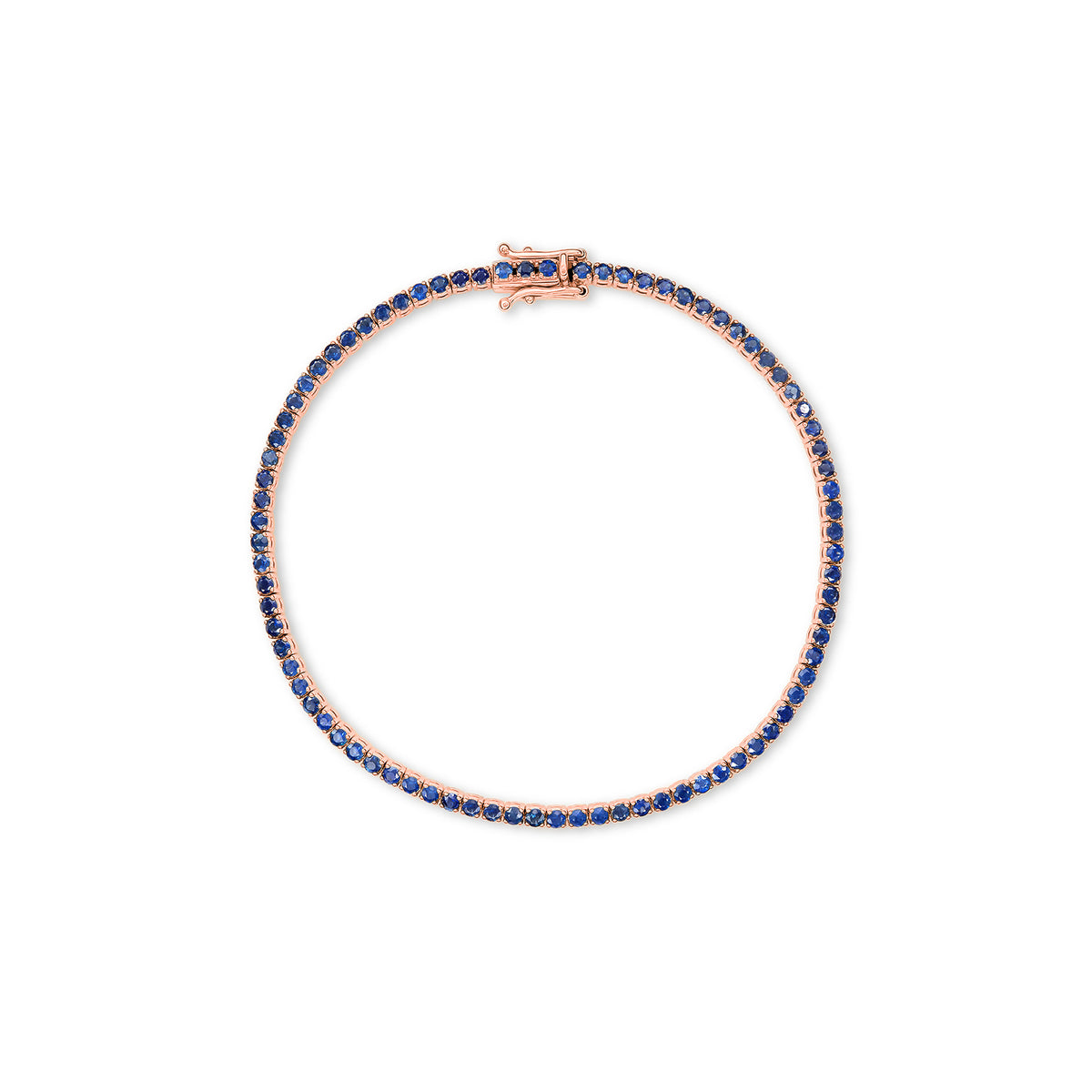 Classic Sapphire Tennis Bracelet - Solid Gold