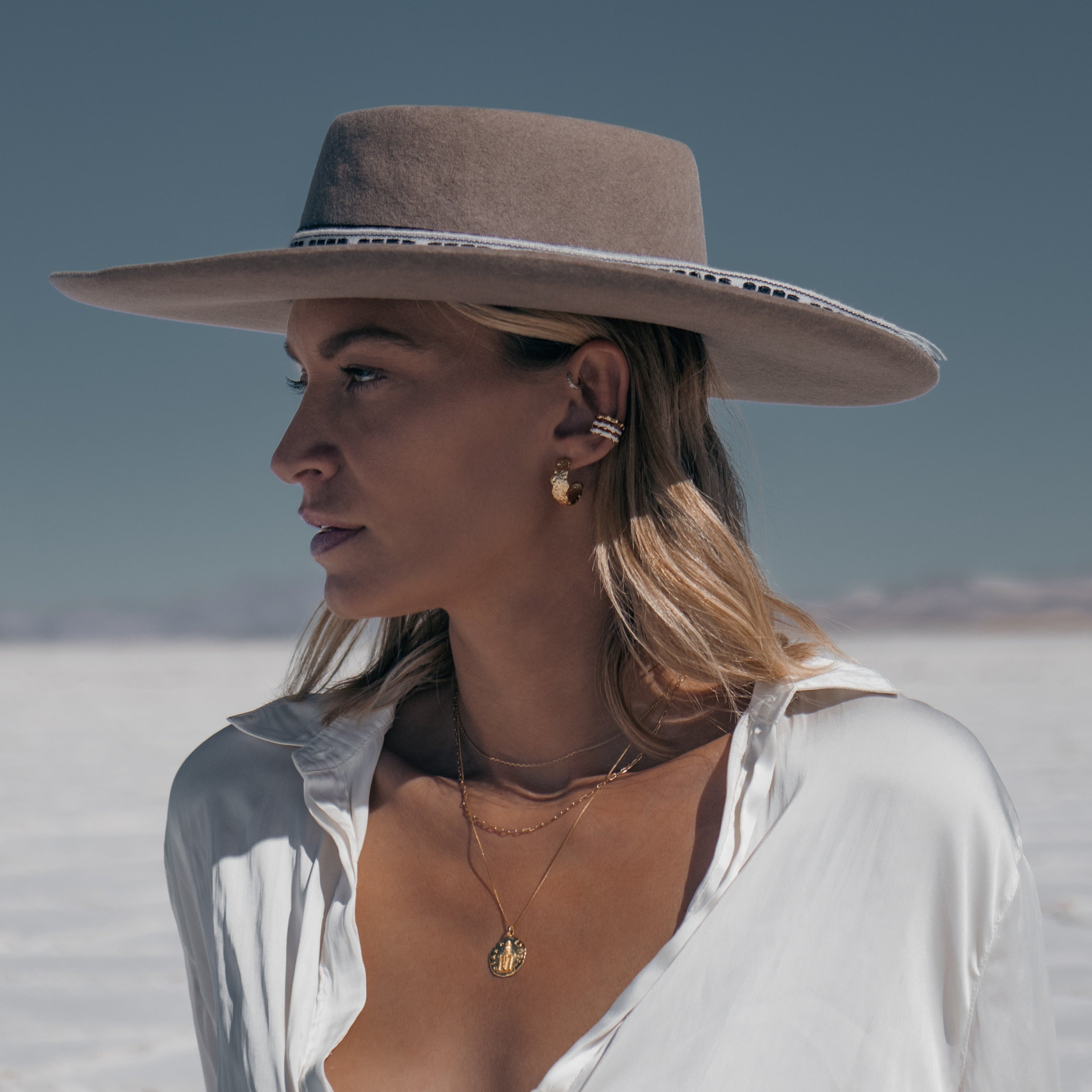Lava Hoop Earrings - Gold - Aaria London