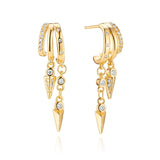 Sienna Illusion Earrings - Solid Gold - Aaria London