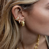 Lava Hoop Earrings - Gold - Aaria London