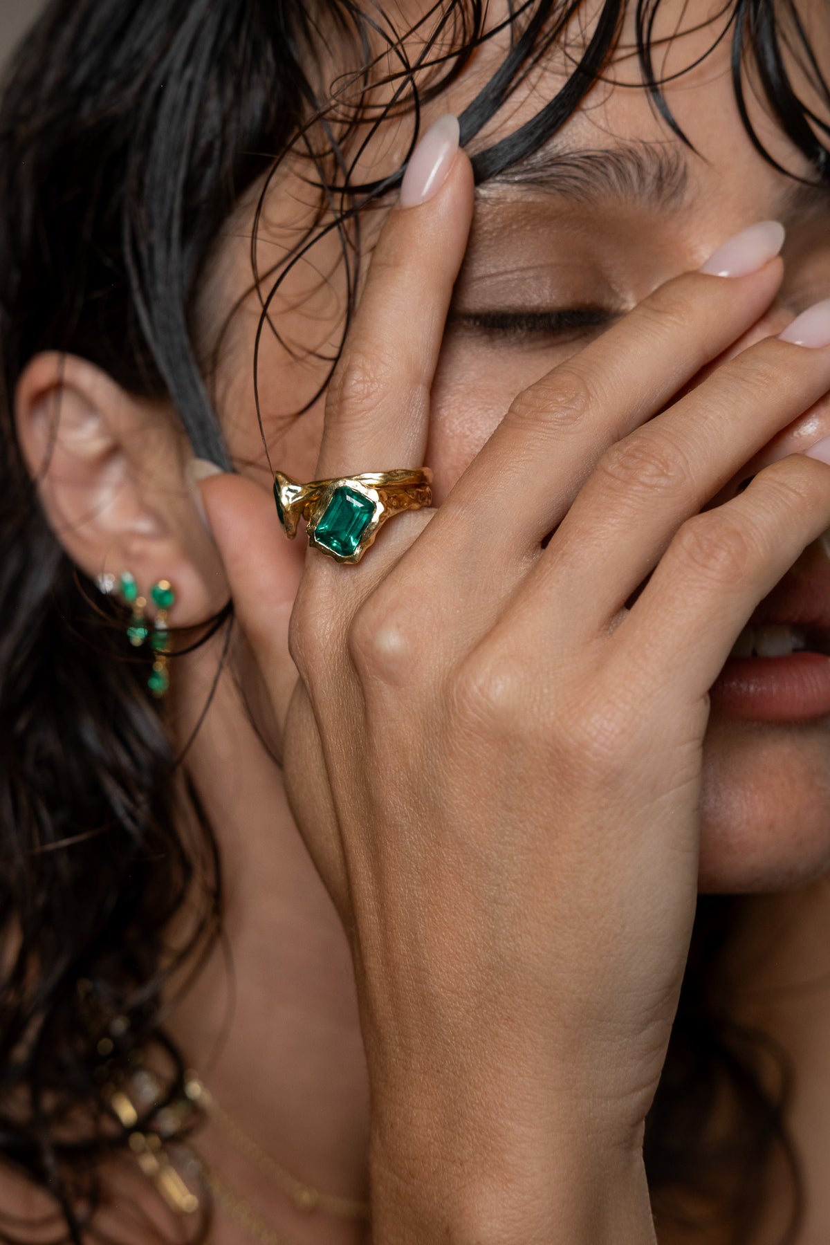 Emerald Square May Birthstone Ring