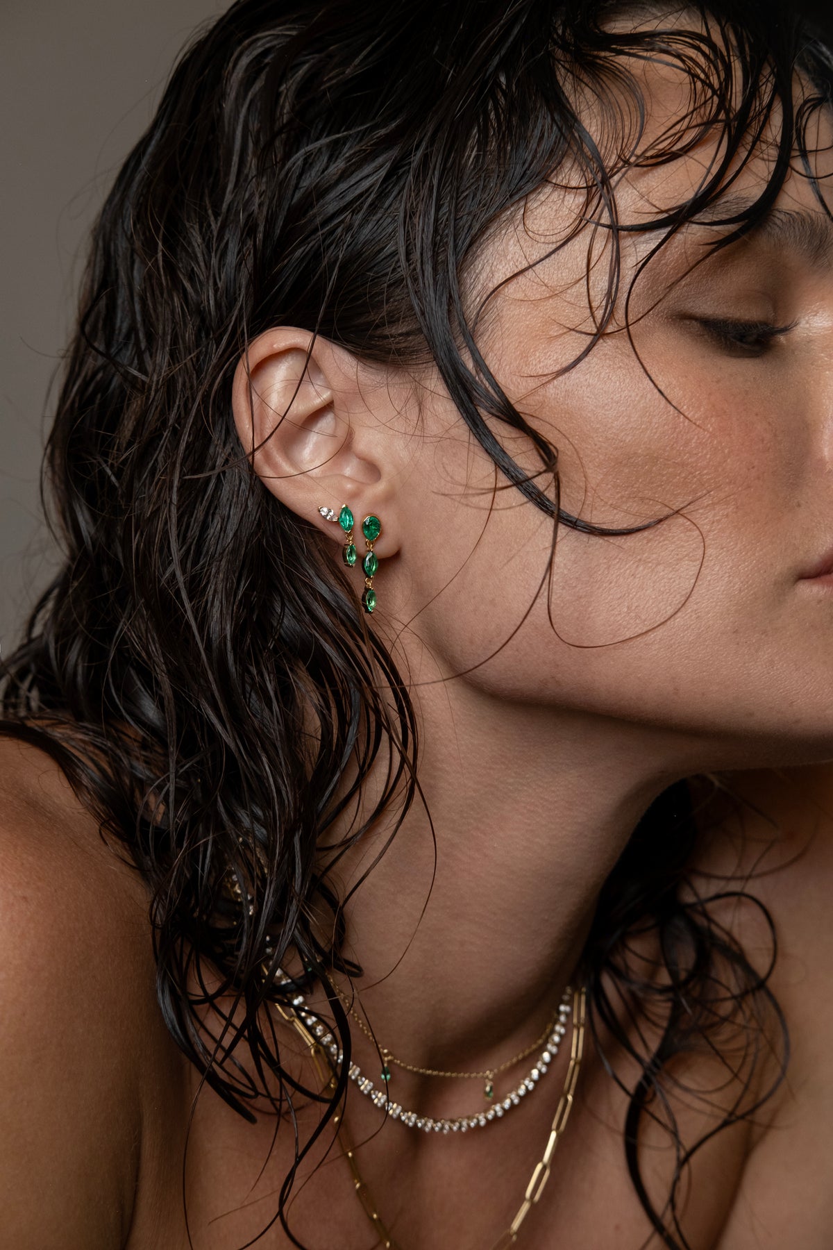 Klea + Roma + Alma Emerald Stack
