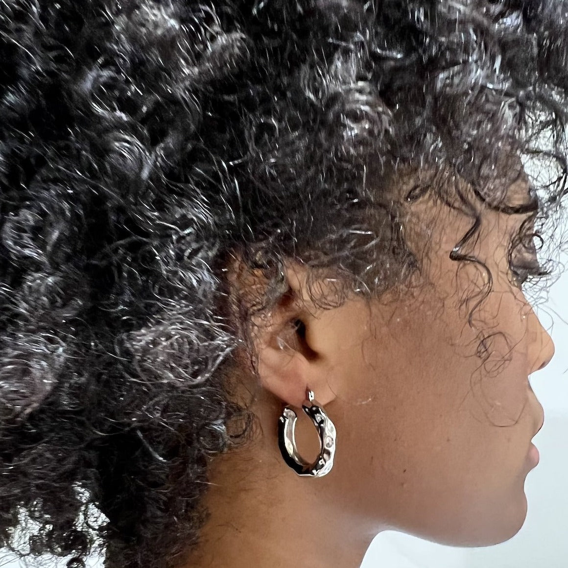 Chateau Hoop Earrings - Silver - Aaria London