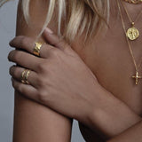 Lava Ring - Gold - Aaria London