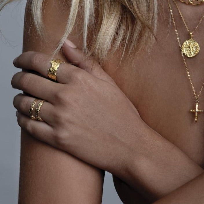 Lava Ring - Solid Gold - Aaria London