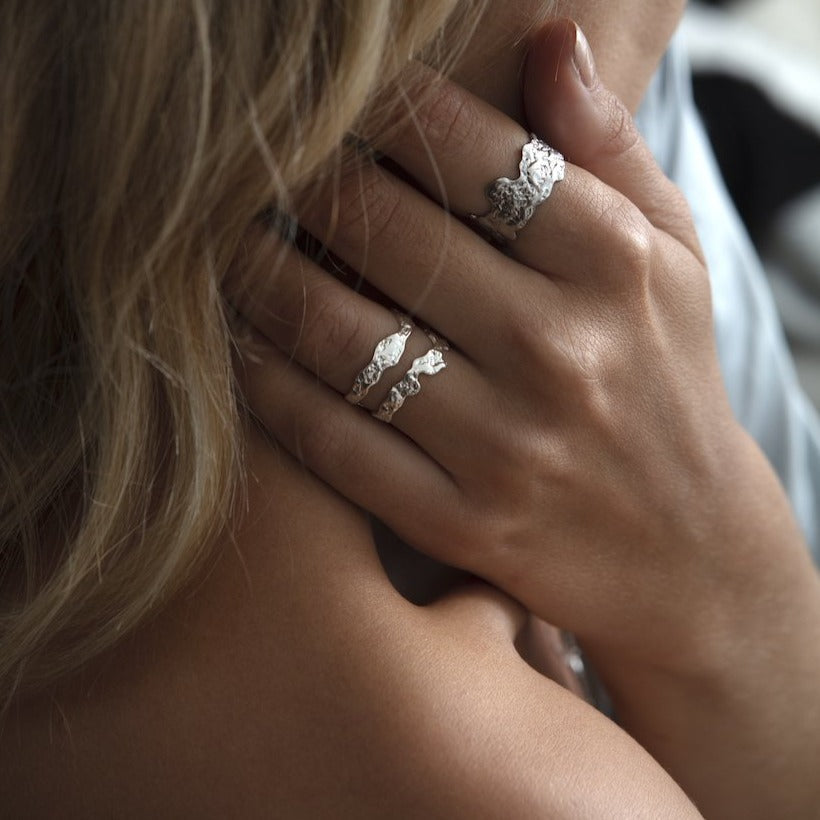 Lava Ring - Solid Gold - Aaria London