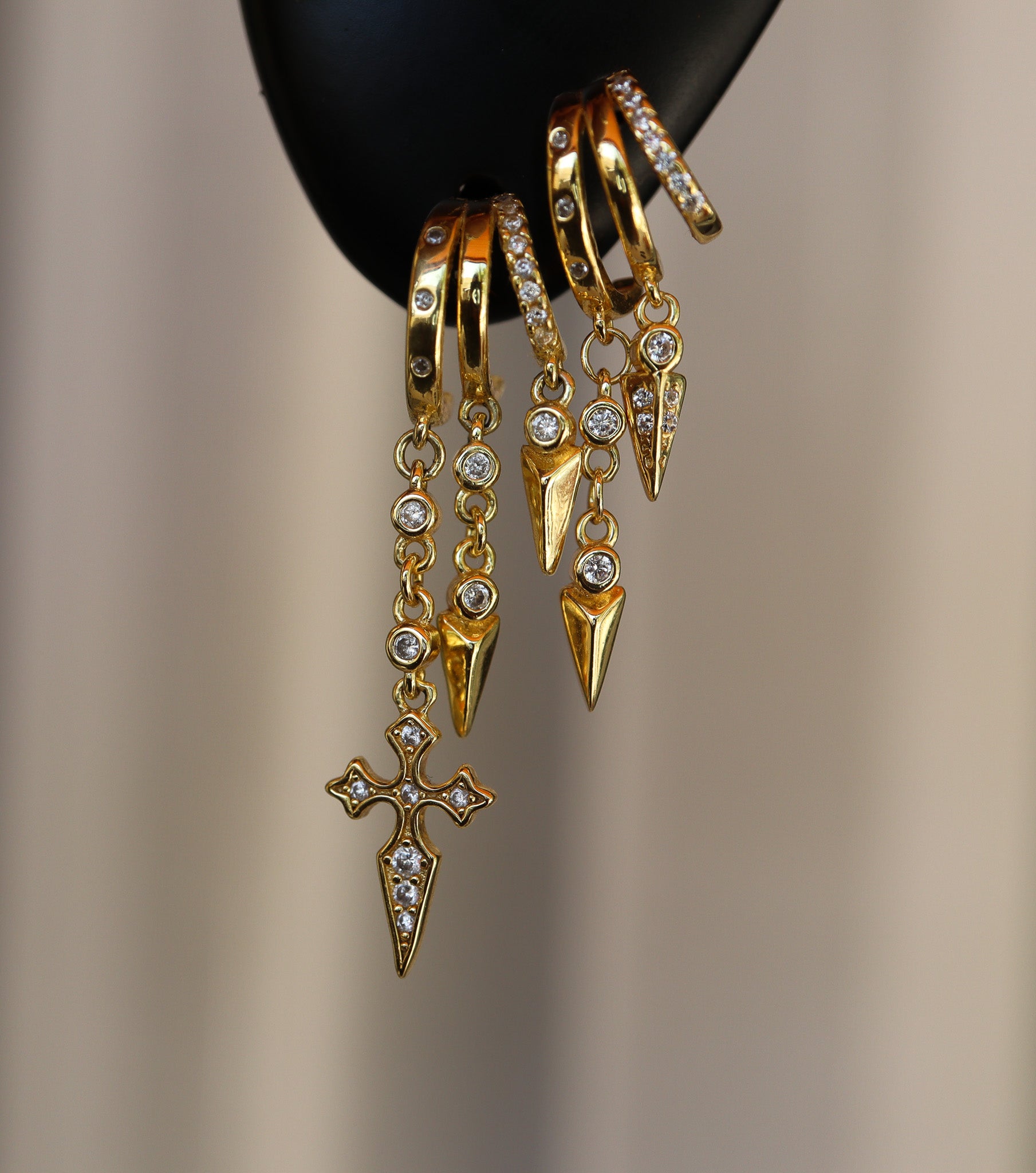 Solid Gold Earrings - Aaria London