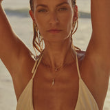 Iris Molten Spike Necklace - Gold - Aaria London