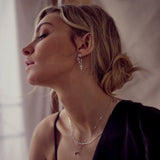 Naxos Cross Illusion Earrings - Solid Gold - Aaria London