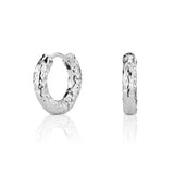 Bali Hammered Hoop Earring