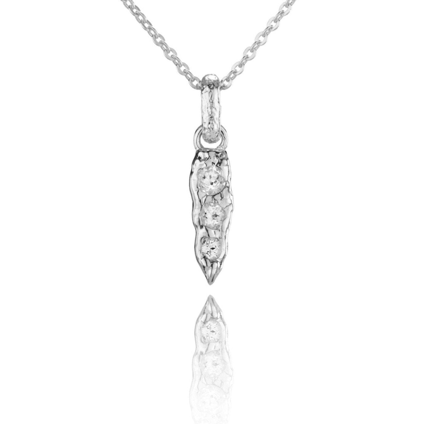 Iris Molten Spike Necklace - Silver - Aaria London