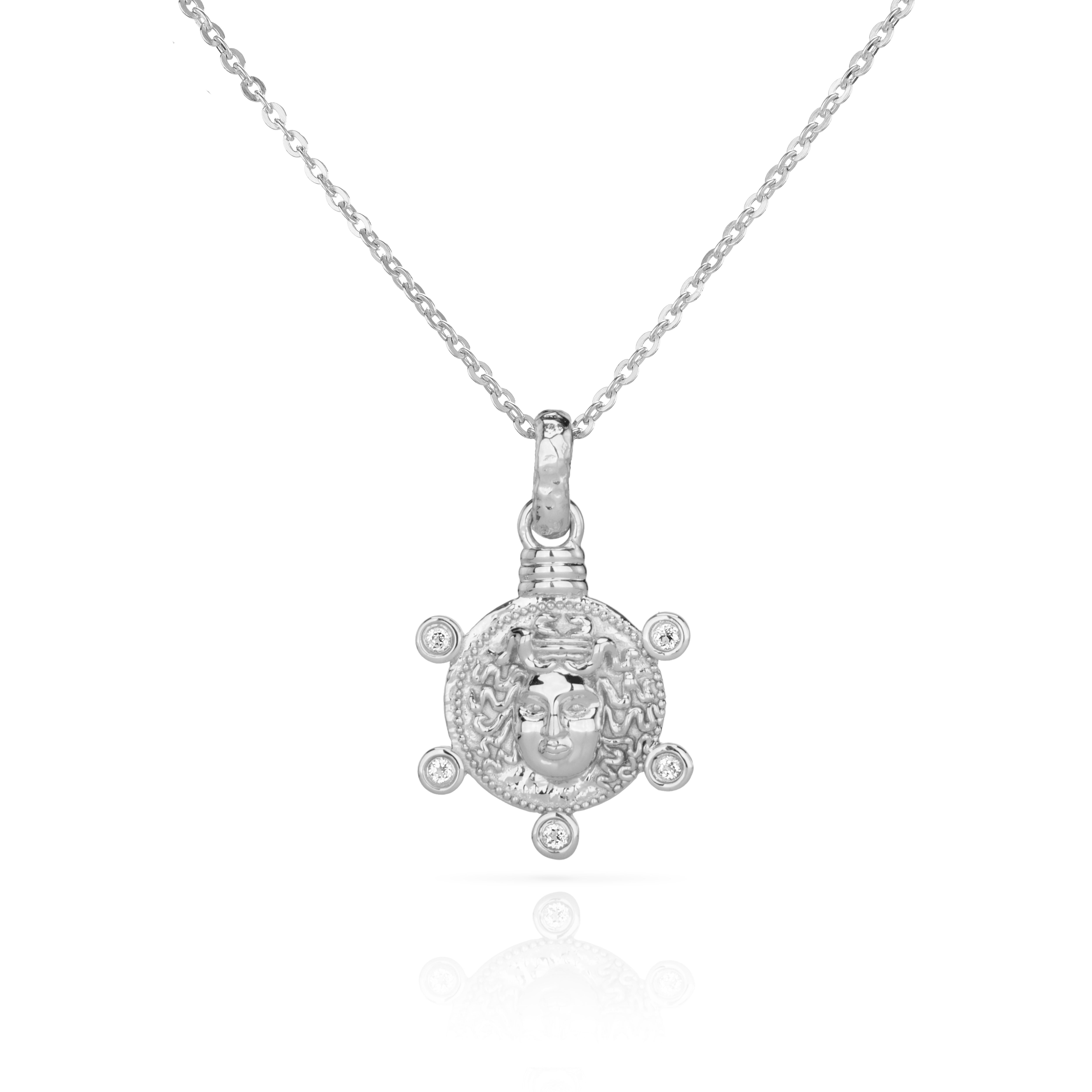 Medusa Medallion Coin Necklace