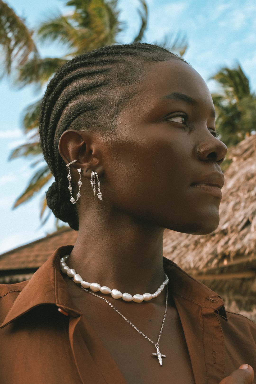 Talamanca Necklace - Freshwater Pearls - Aaria London