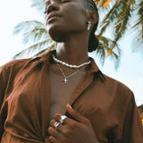 Talamanca Necklace - Freshwater Pearls - Aaria London