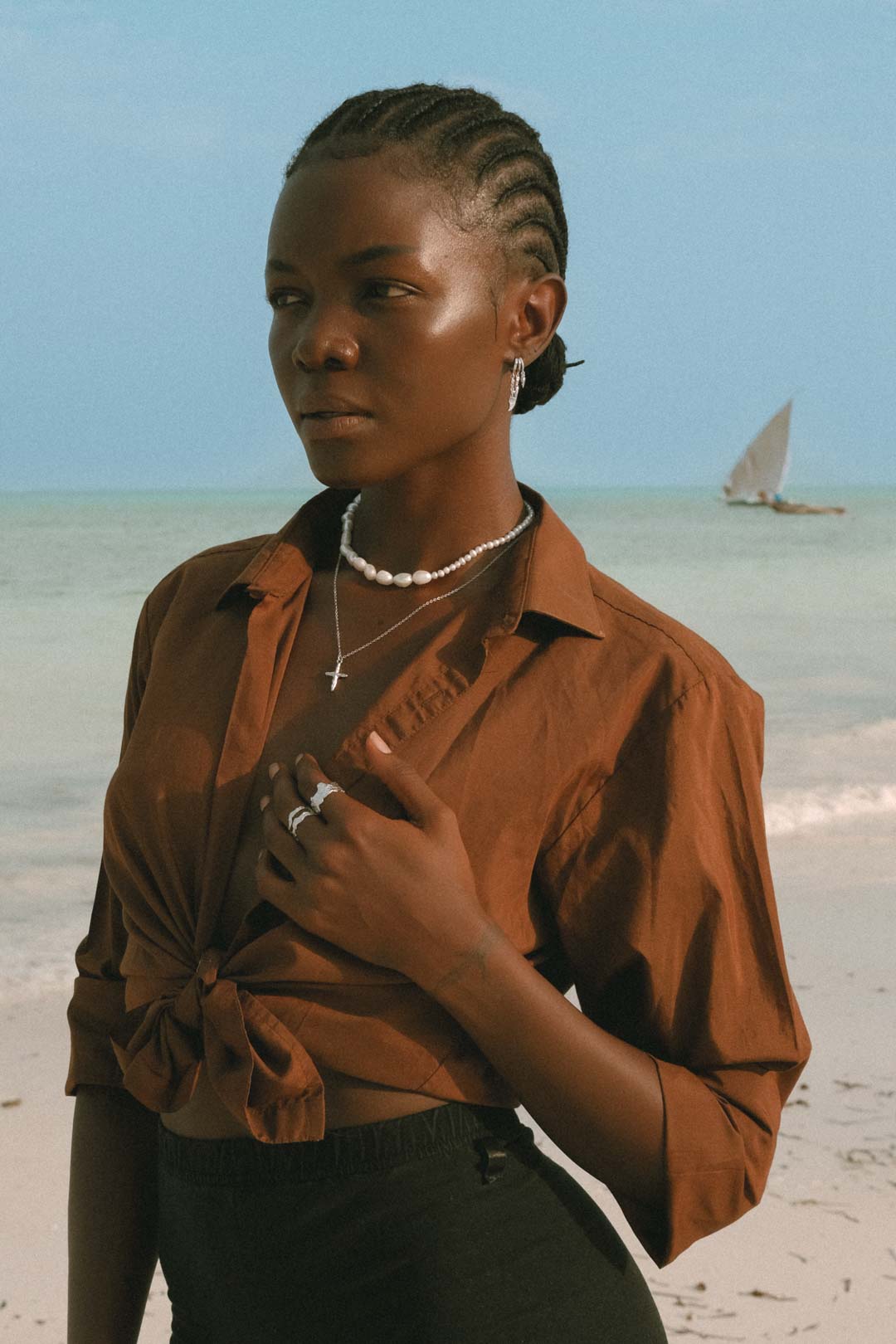 Talamanca Necklace - Freshwater Pearls - Aaria London
