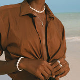Talamanca Bracelet - Freshwater Pearls - Aaria London