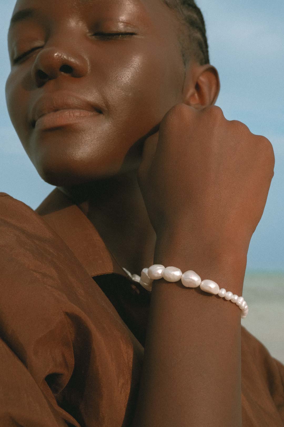 Talamanca Bracelet - Freshwater Pearls - Aaria London