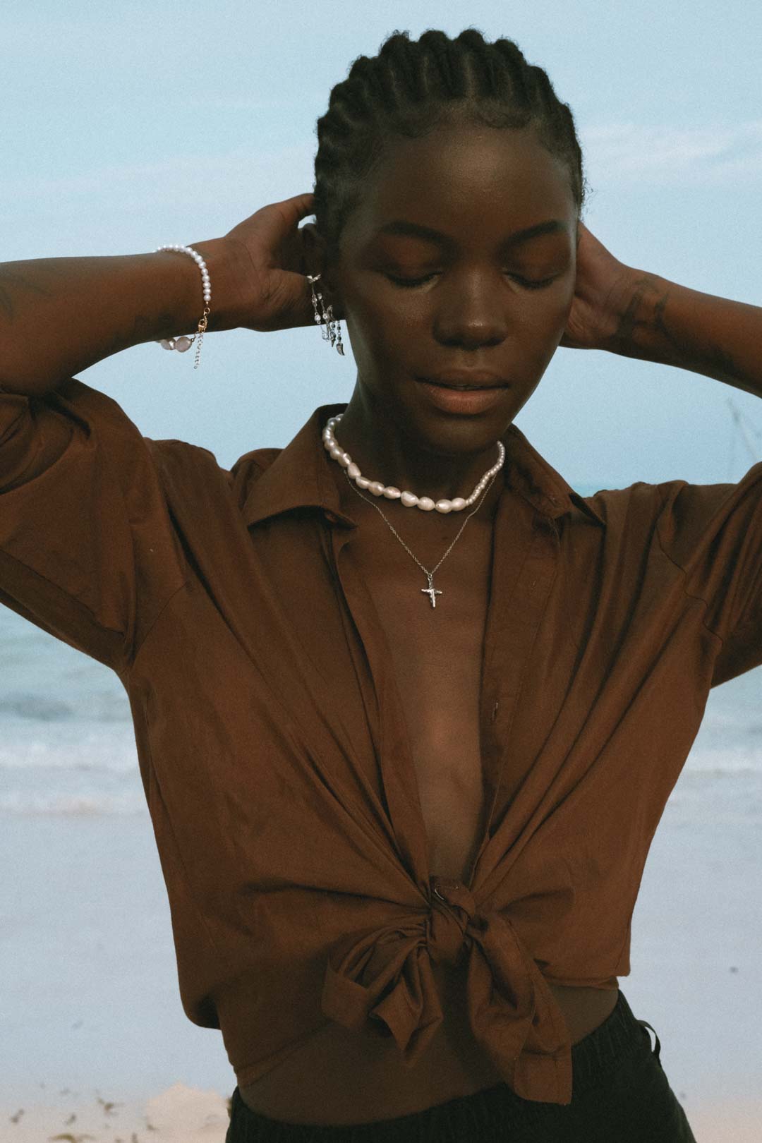 Talamanca Necklace - Freshwater Pearls - Aaria London