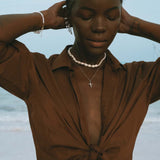 Talamanca Bracelet - Freshwater Pearls - Aaria London