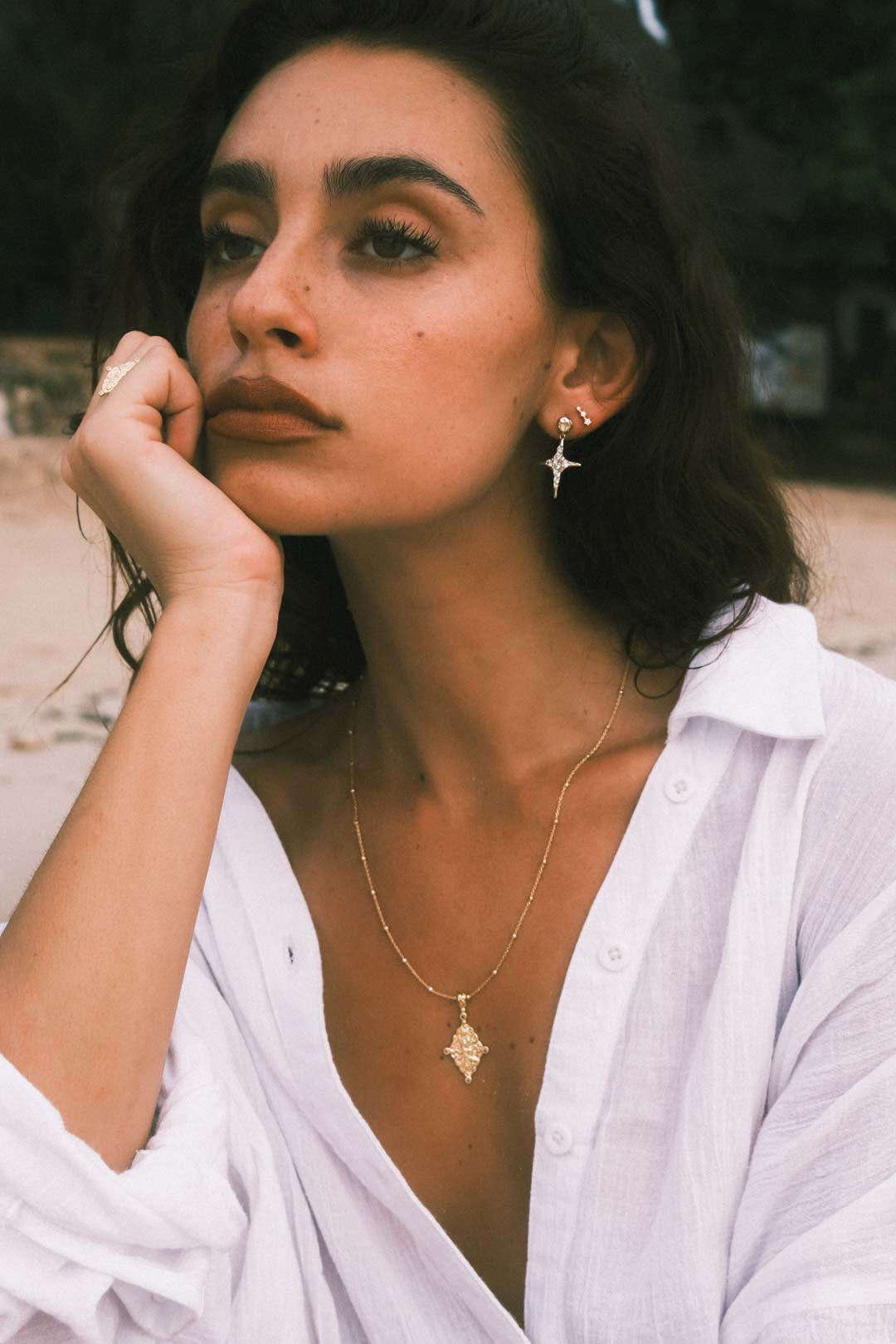 Astari Earring - Gold - Aaria London