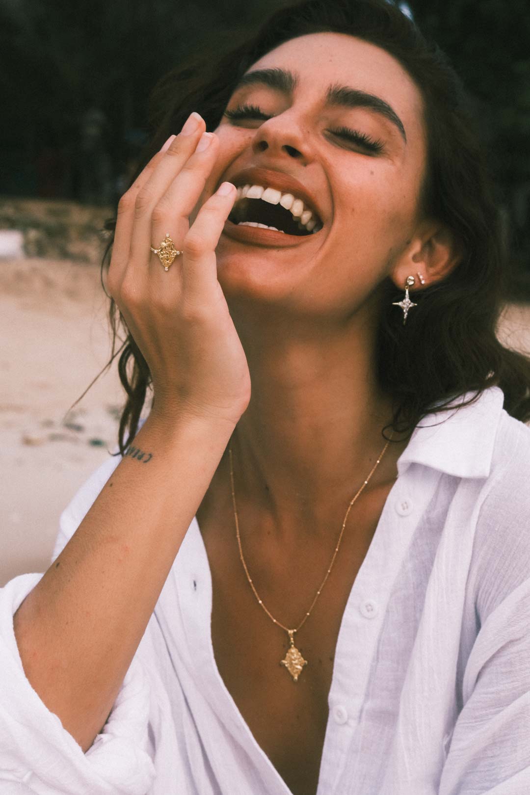 Astari Earring - Gold - Aaria London