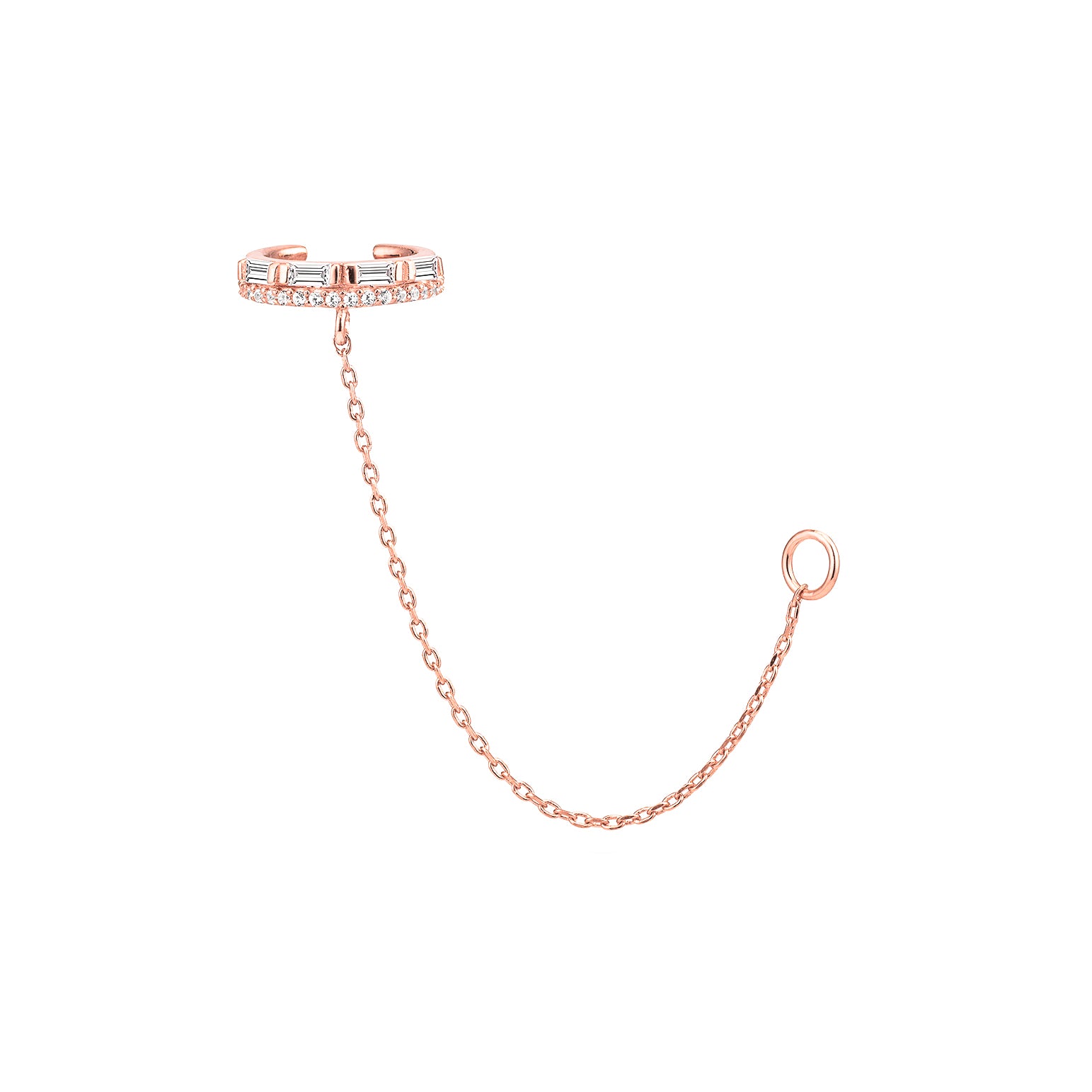 Anora Chain Cuff White Sapphire