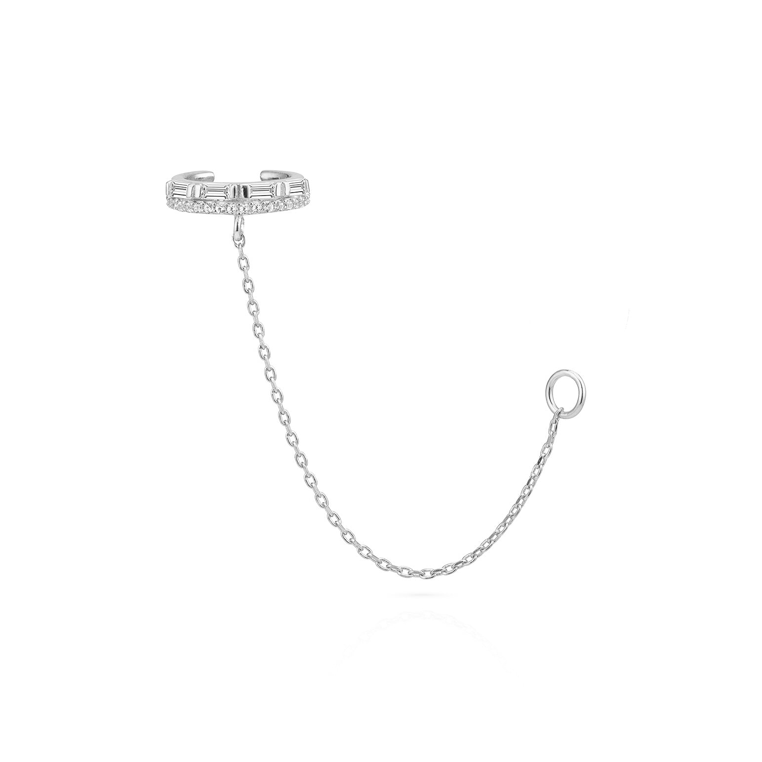 Anora Chain Cuff White Sapphire