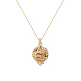Aries Zodiac Necklace With Diamonds