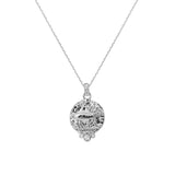 Aries Zodiac Necklace With Diamonds