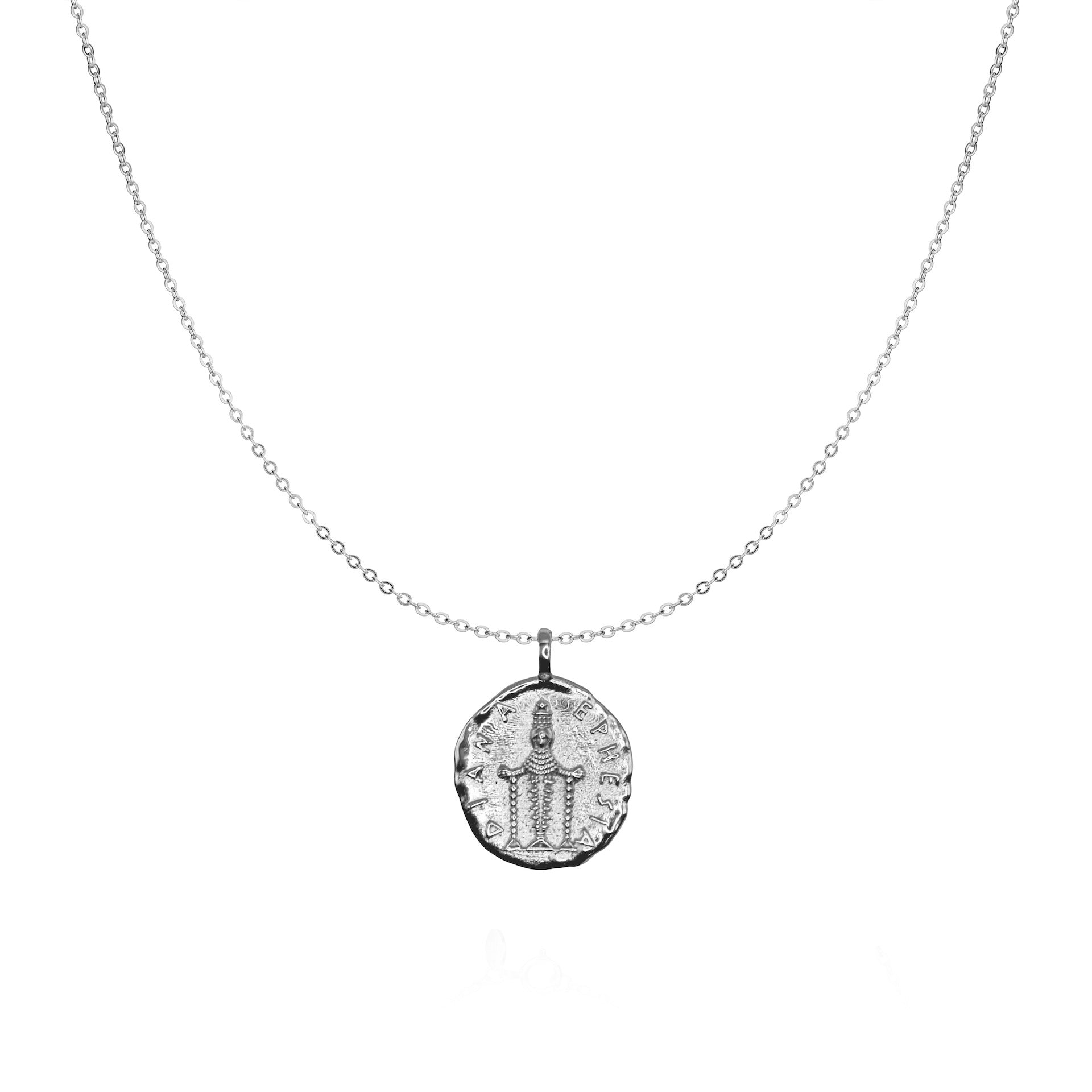 Artemis Goddess Necklace - Silver - Aaria London