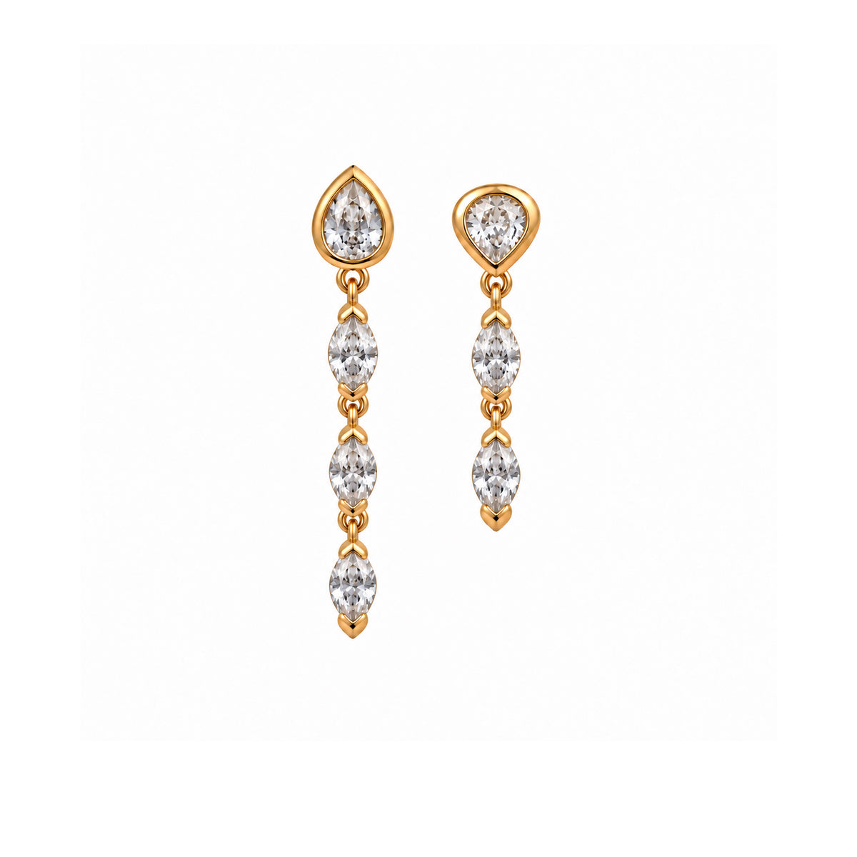 Alma + Roma White Moissanite Pair
