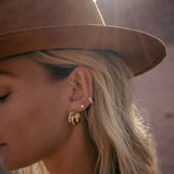 Mendoza Hoop Earrings - Gold - Aaria London